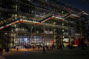 la nuit à Beaubourg