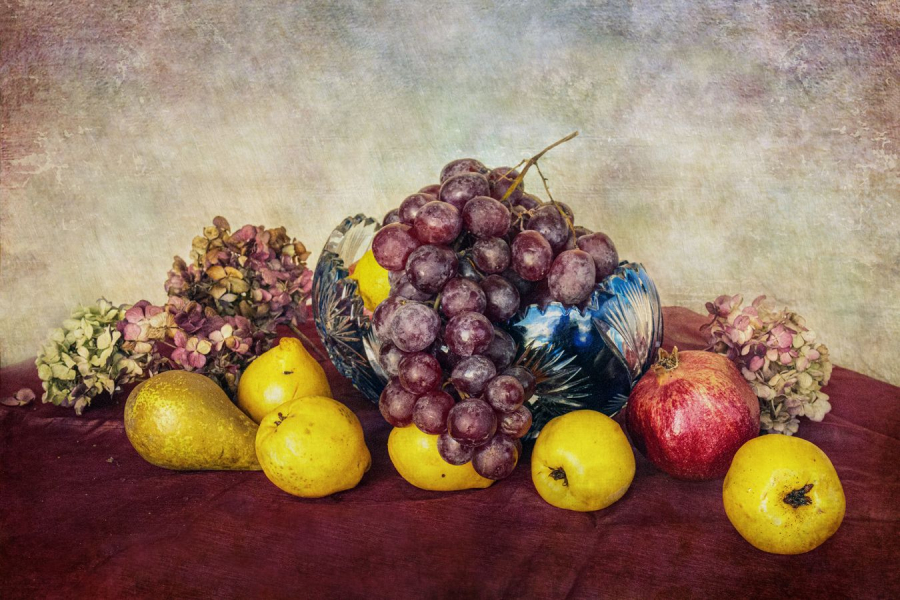 Coupe de fruits d'automne
