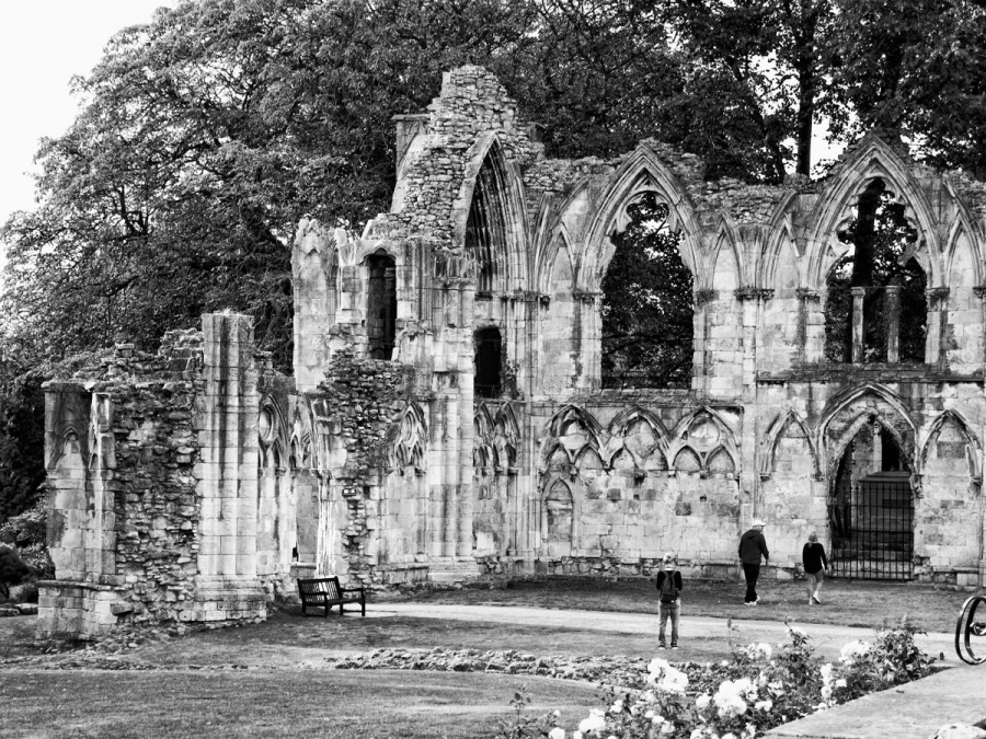 Les ruines de l'abbaye